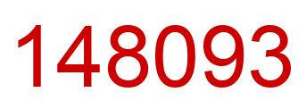 Número 148093 imagen rojo