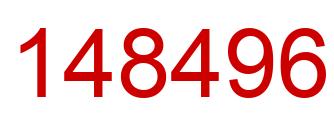 Number 148496 red image