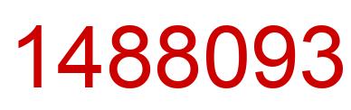 Number 1488093 red image