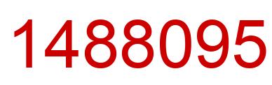 Number 1488095 red image