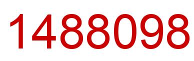 Number 1488098 red image