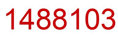 Number 1488103 red image