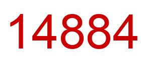 Number 14884 red image