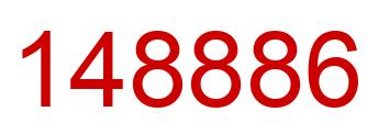 Number 148886 red image