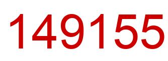 Number 149155 red image