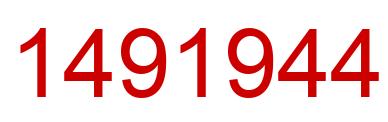 Number 1491944 red image