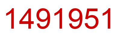 Number 1491951 red image