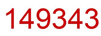Number 149343 red image