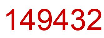 Número 149432 imagen rojo