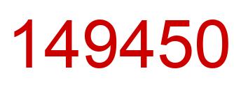 Number 149450 red image