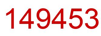 Number 149453 red image