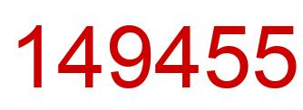 Number 149455 red image