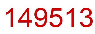 Number 149513 red image