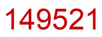 Number 149521 red image