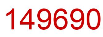 Number 149690 red image