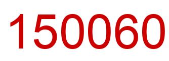 Número 150060 imagen rojo