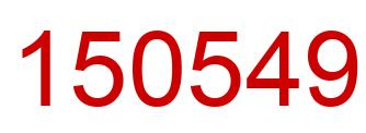 Número 150549 imagen rojo