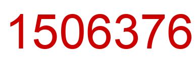 Número 1506376 imagen rojo