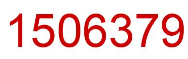 Number 1506379 red image