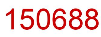Number 150688 red image