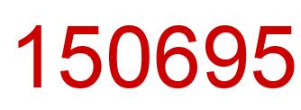 Number 150695 red image