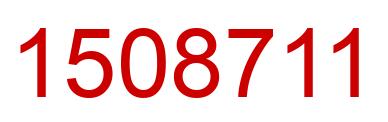 Número 1508711 imagen rojo
