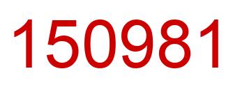 Número 150981 imagen rojo