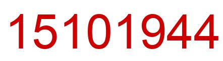 Number 15101944 red image