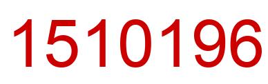 Número 1510196 imagen rojo