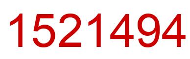Number 1521494 red image