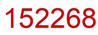 Número 152268 imagen rojo