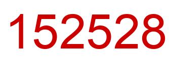 Number 152528 red image