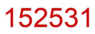 Número 152531 imagen rojo