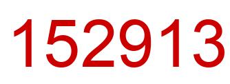 Number 152913 red image