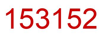 Número 153152 imagen rojo