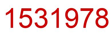 Número 1531978 imagen rojo