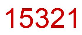 Number 15321 red image