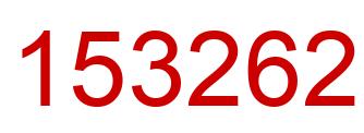 Number 153262 red image