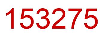Número 153275 imagen rojo