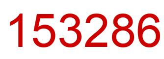 Número 153286 imagen rojo