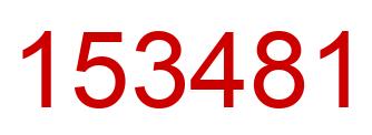 Número 153481 imagen rojo