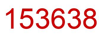 Número 153638 imagen rojo
