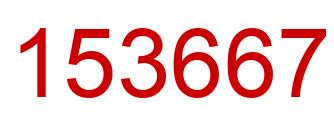 Número 153667 imagen rojo