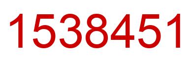 Number 1538451 red image