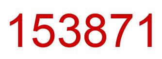 Number 153871 red image