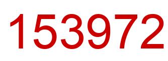 Number 153972 red image