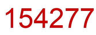 Número 154277 imagen rojo