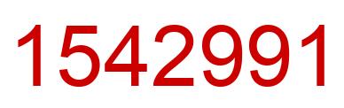 Number 1542991 red image