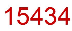Number 15434 red image