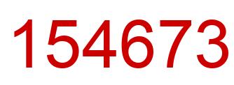 Number 154673 red image
